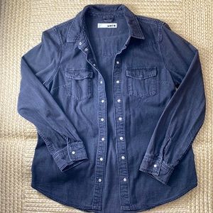 Black denim Top Shop shirt